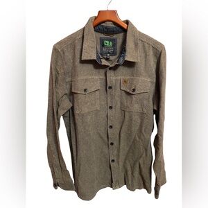 Hippy Tree Nomad Division Mitchell Flannel Long Sleeve Button Up Mens Large